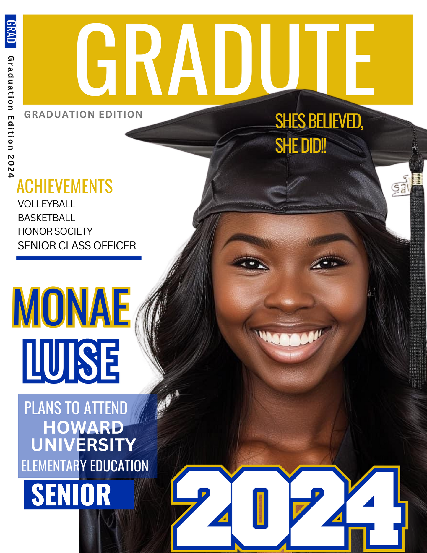 Graduation Magazine Cover Design
