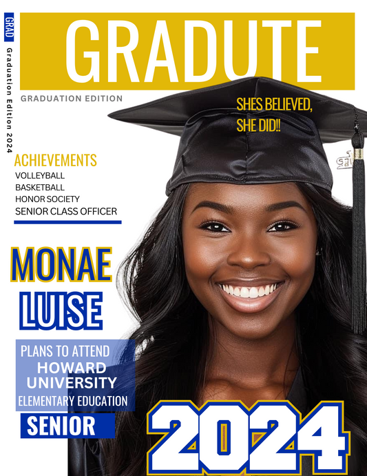 Graduation Magazine Cover Design